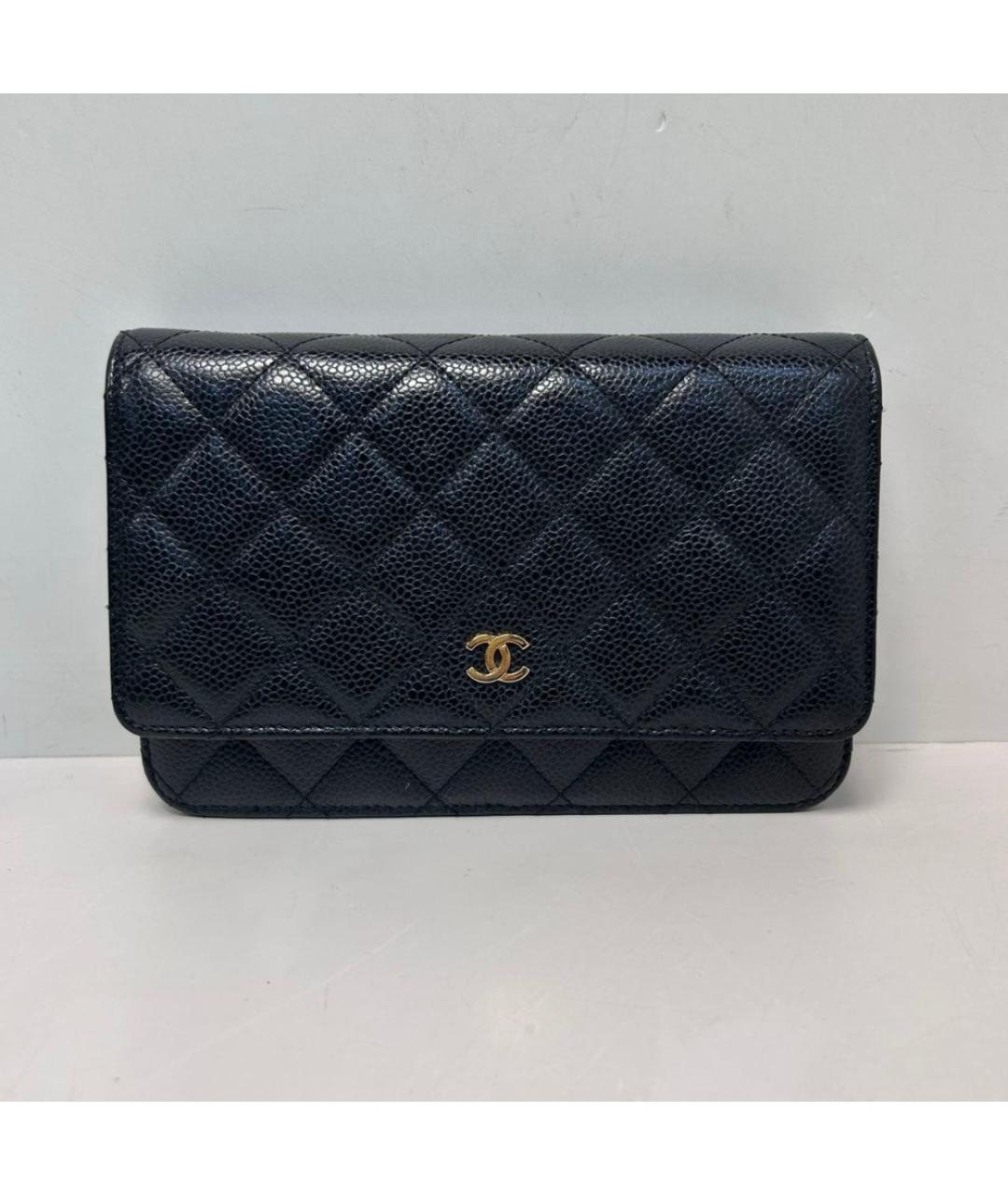 CHANEL Черная кожаная сумка через плечо, фото 9