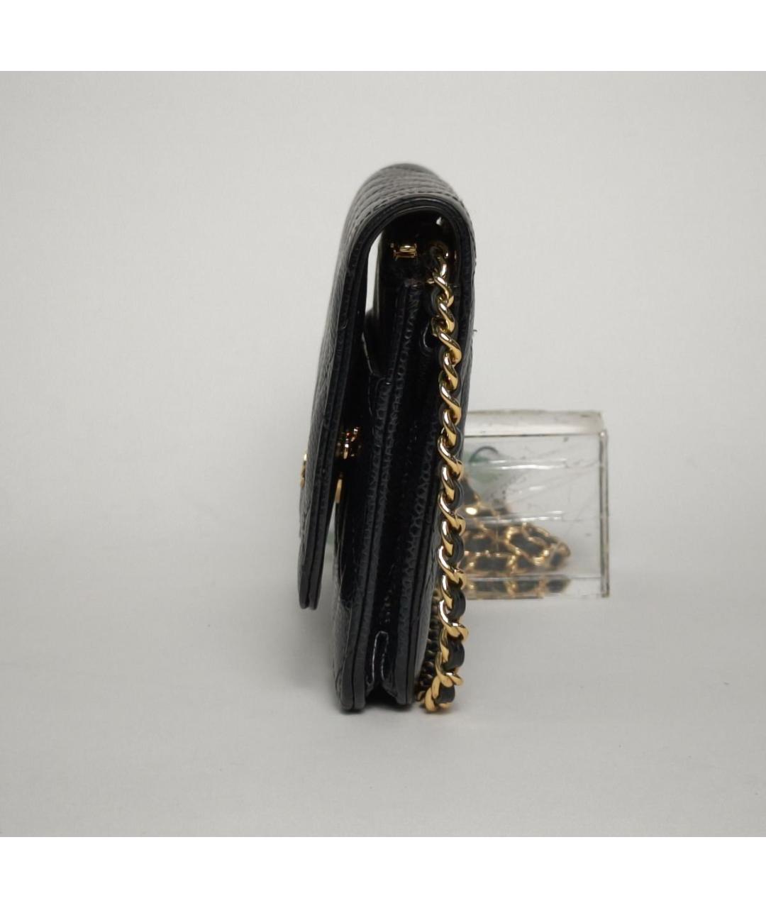 CHANEL Черная кожаная сумка через плечо, фото 4