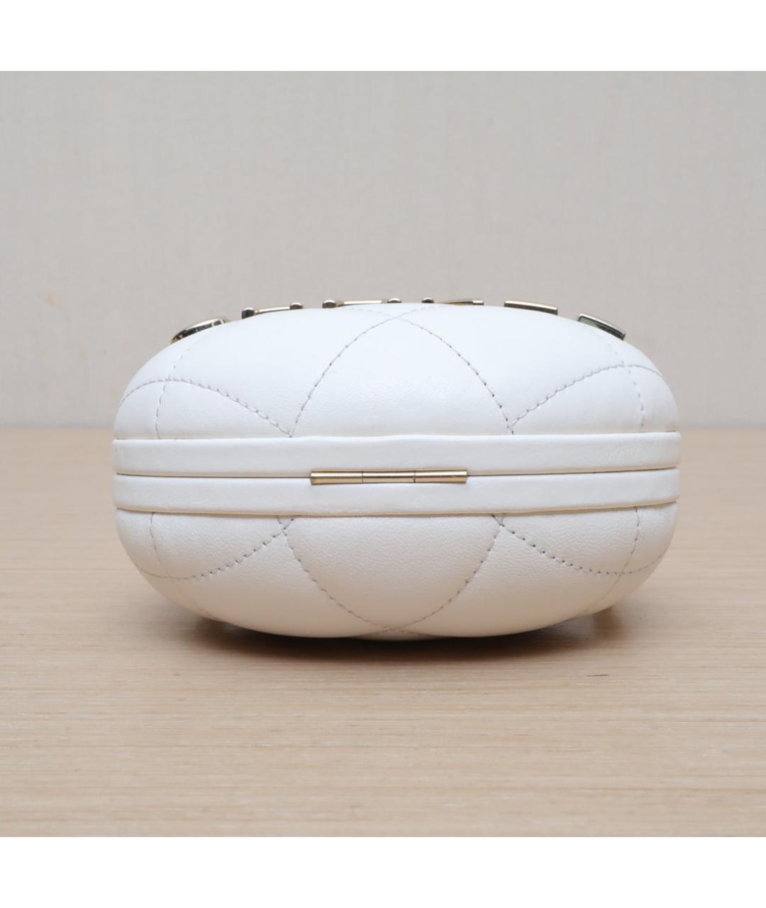 CHANEL Белая кожаная сумка через плечо, фото 8