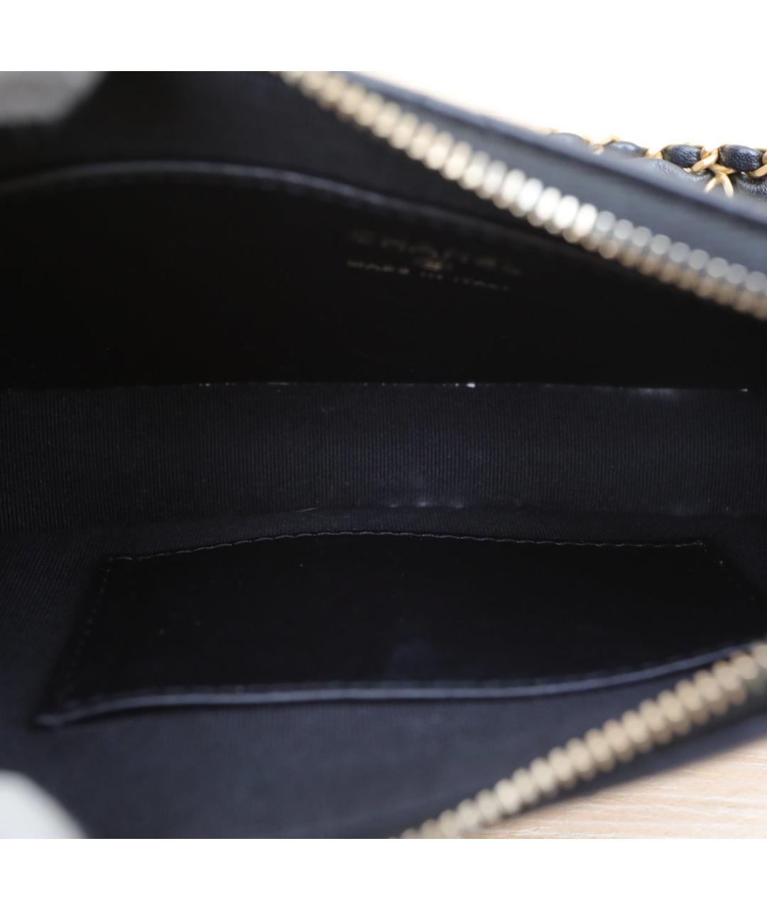 CHANEL Черная кожаная сумка через плечо, фото 9