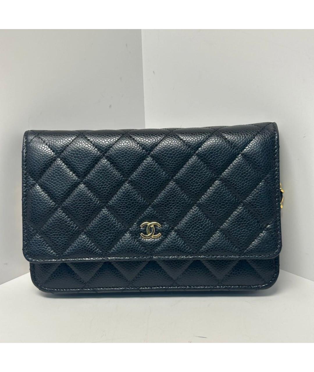 CHANEL Черная кожаная сумка через плечо, фото 9