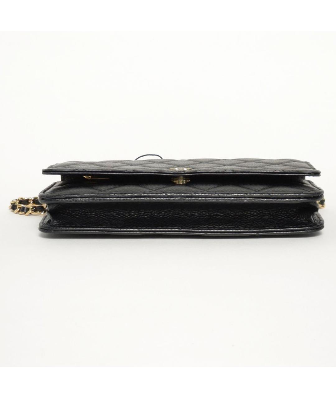 CHANEL Черная кожаная сумка через плечо, фото 6