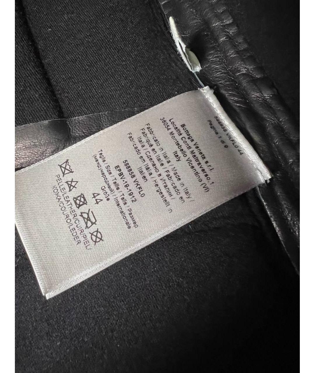 BOTTEGA VENETA Черная кожаная куртка, фото 4