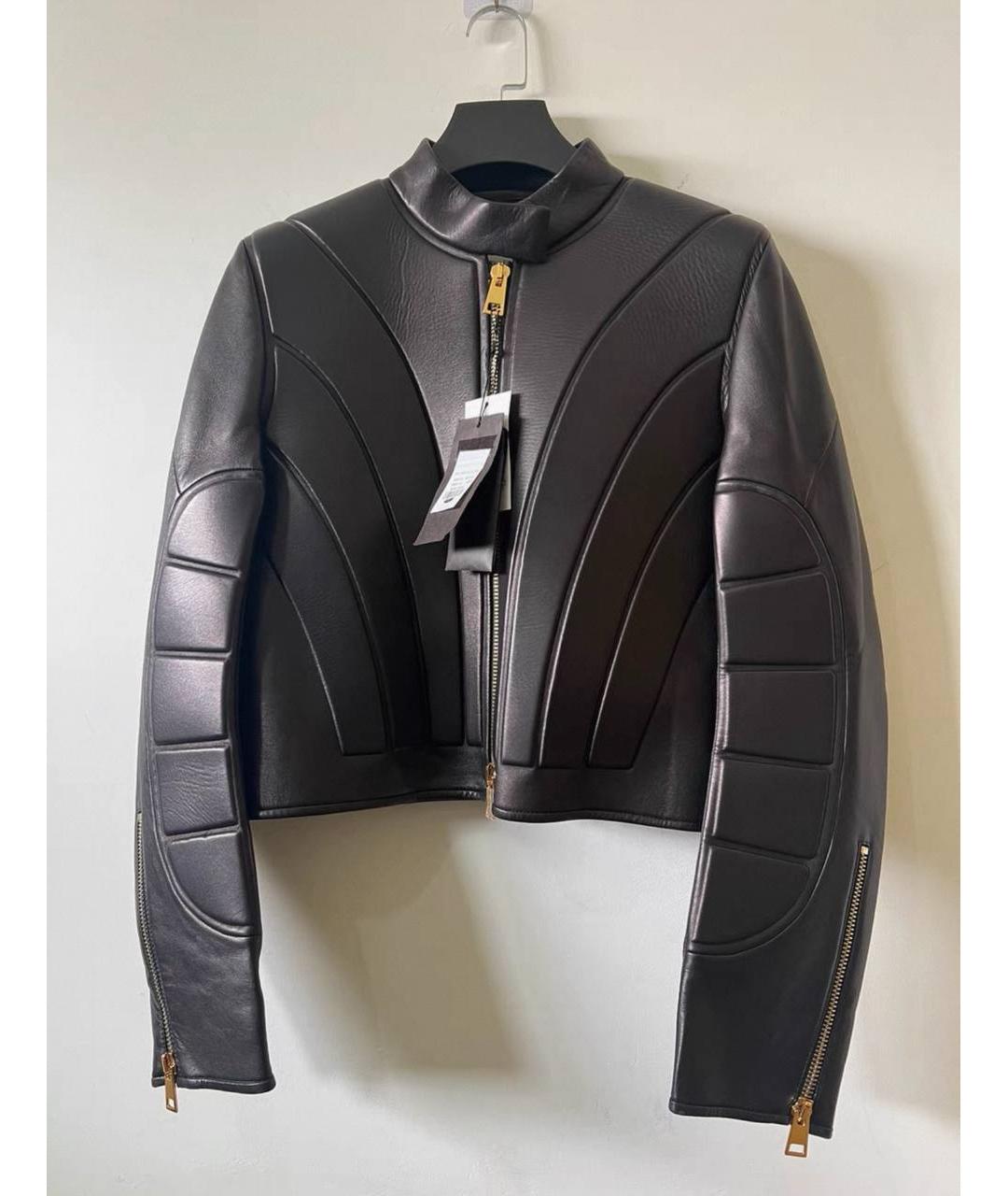 BOTTEGA VENETA Черная кожаная куртка, фото 6