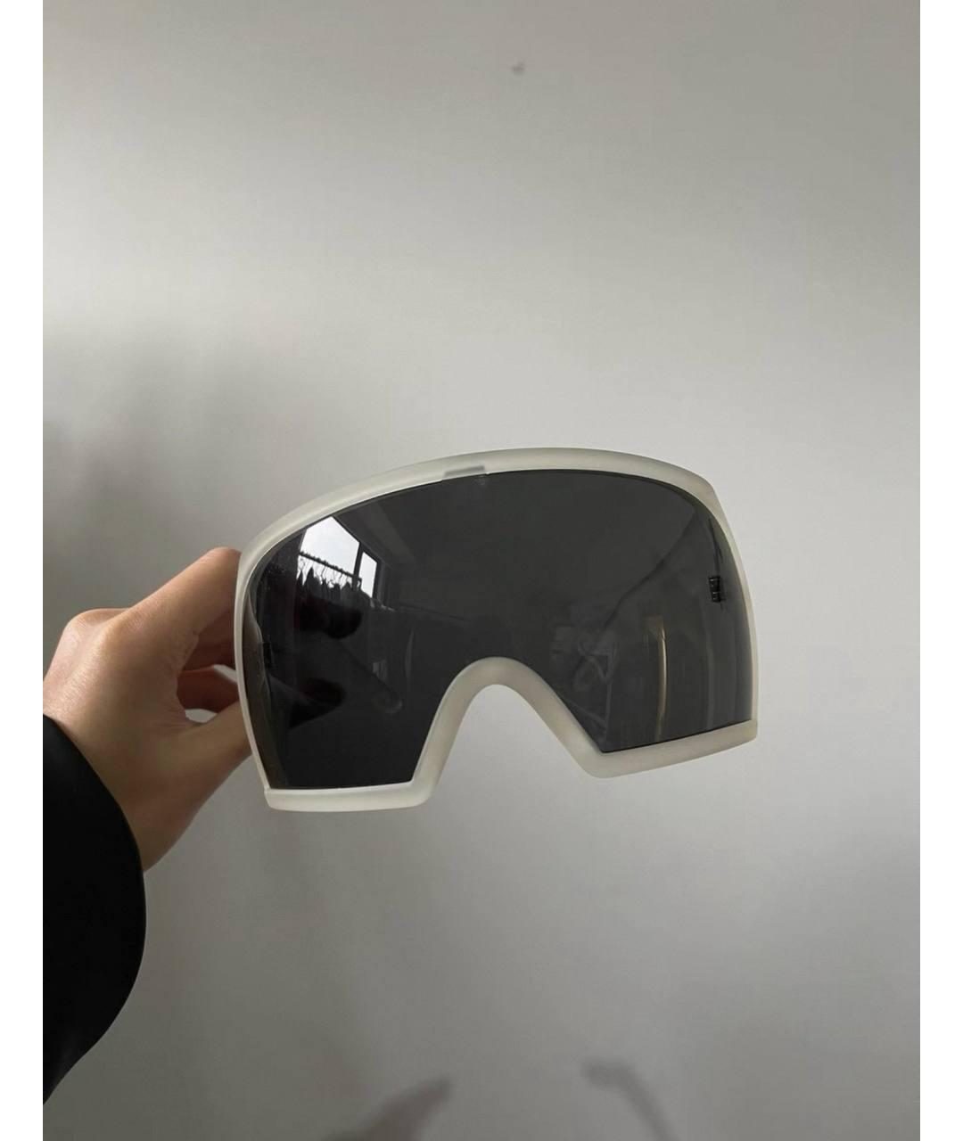 RICK OWENS Белые пластиковые солнцезащитные очки, фото 2