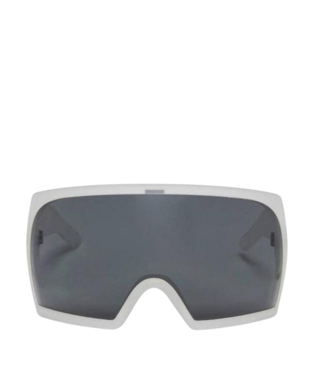 RICK OWENS Белые пластиковые солнцезащитные очки, фото 1