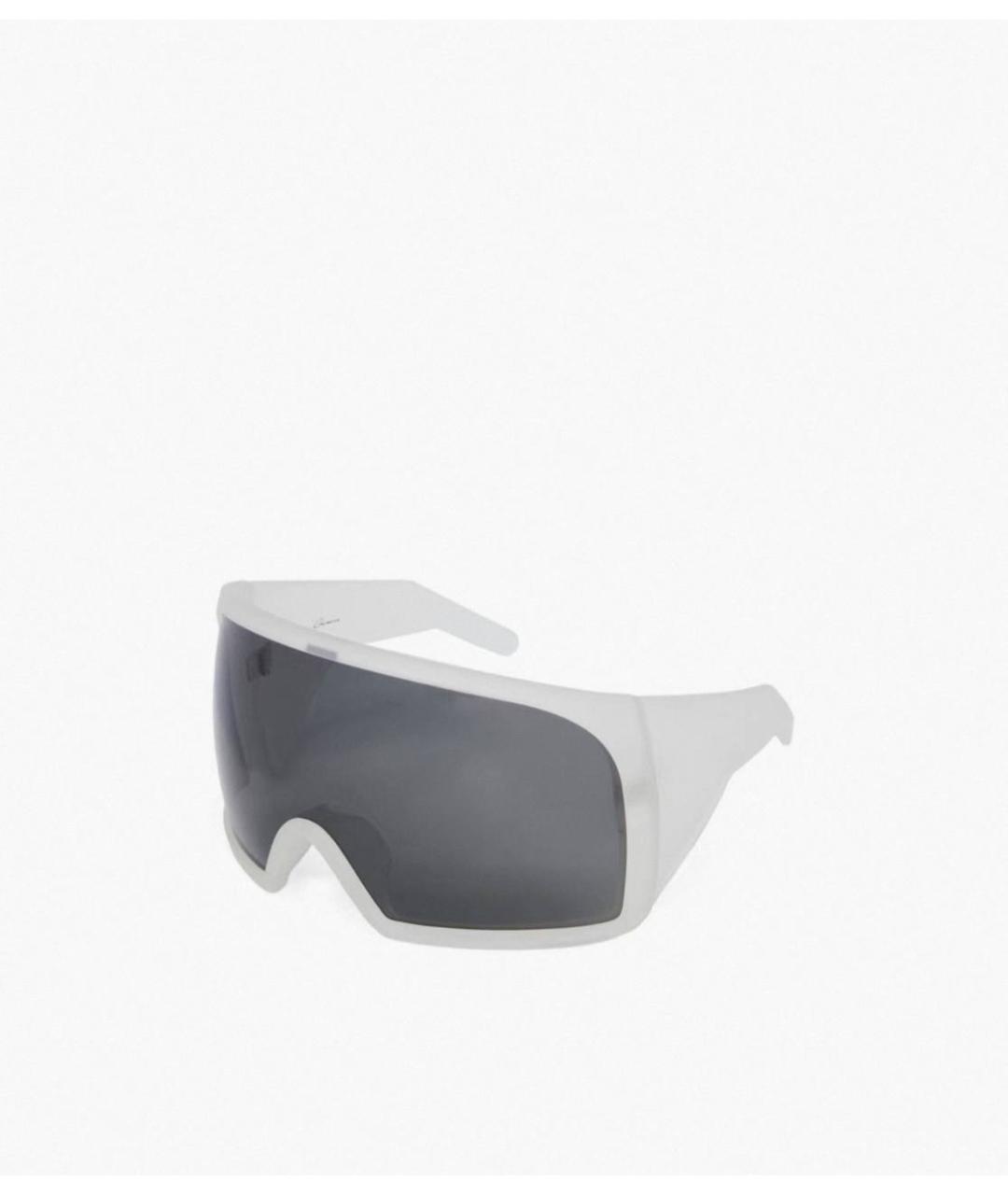 RICK OWENS Белые пластиковые солнцезащитные очки, фото 5