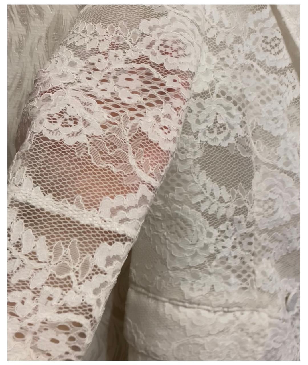 MSGM Белый полиамидовый жакет/пиджак, фото 2