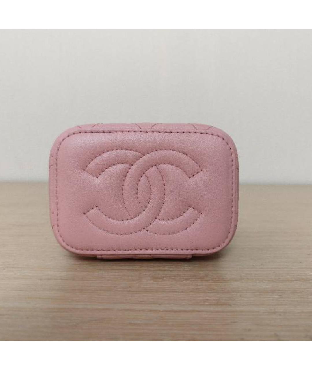 CHANEL Розовая кожаная сумка через плечо, фото 4