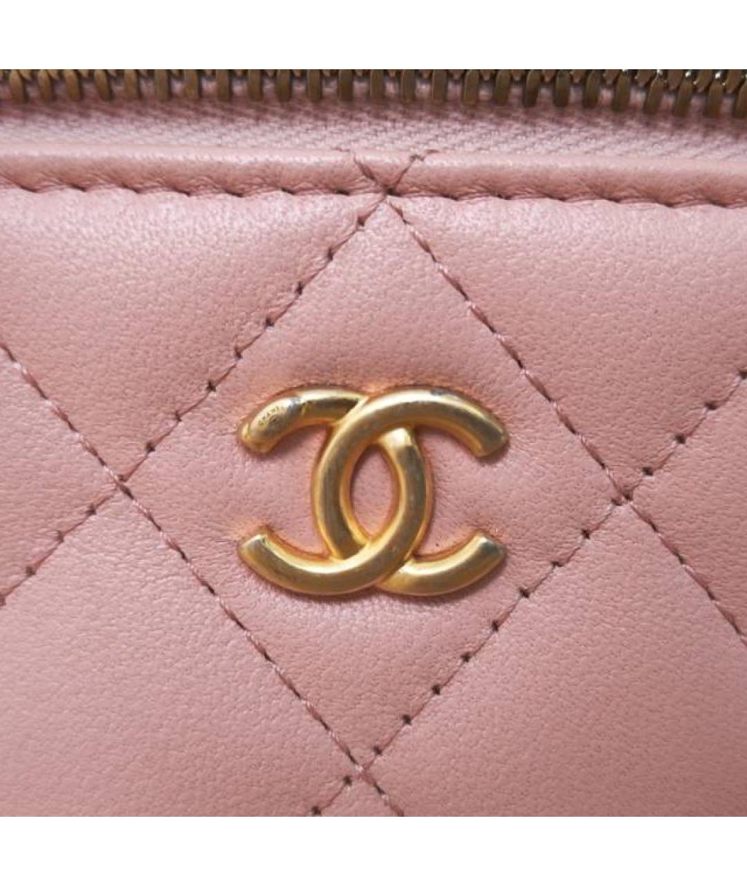 CHANEL Розовая кожаная сумка через плечо, фото 6