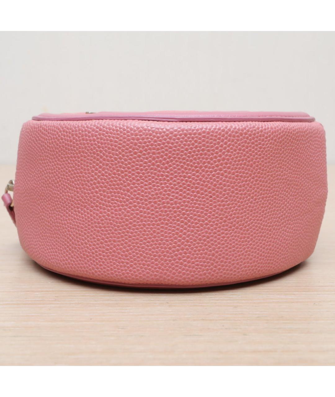 CHANEL Розовая кожаная сумка через плечо, фото 9