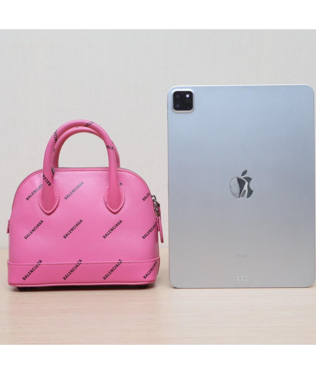 BALENCIAGA Розовая кожаная сумка через плечо, фото 6