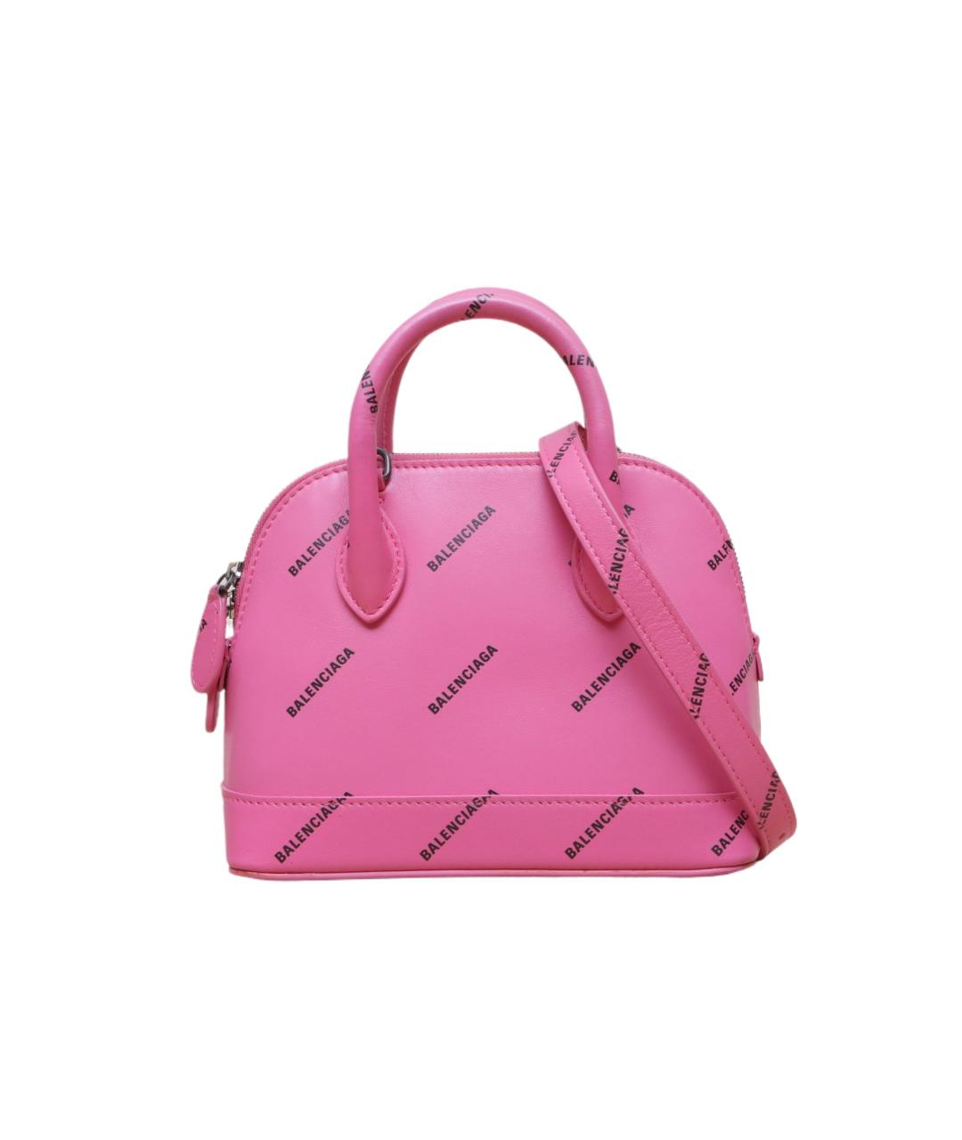 BALENCIAGA Розовая кожаная сумка через плечо, фото 1