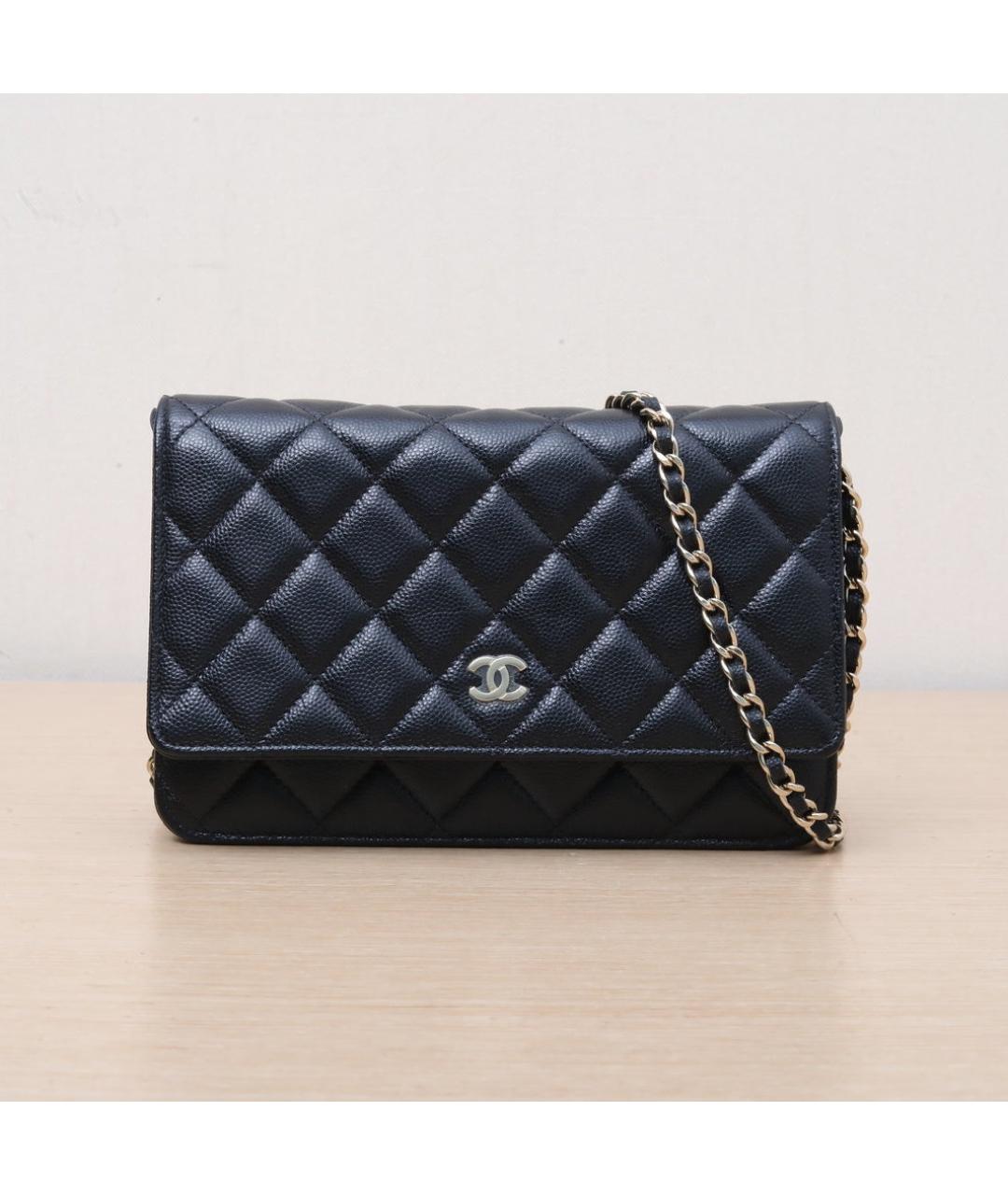 CHANEL Черная кожаная сумка через плечо, фото 3