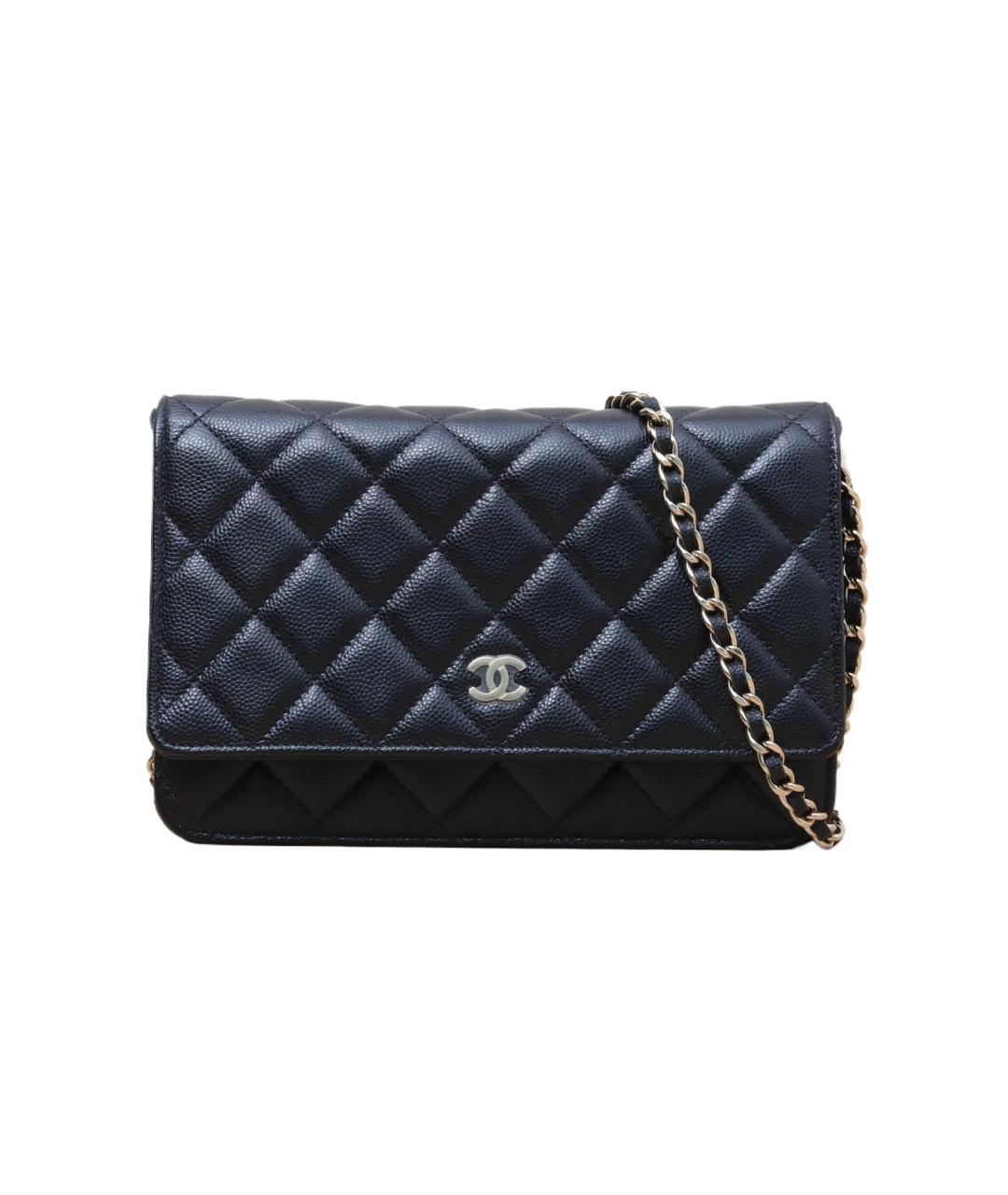 CHANEL Черная кожаная сумка через плечо, фото 1