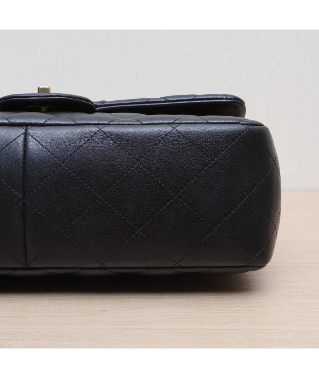 CHANEL Черная кожаная сумка через плечо, фото 9