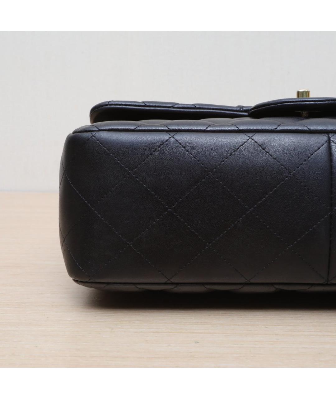 CHANEL Черная кожаная сумка через плечо, фото 8