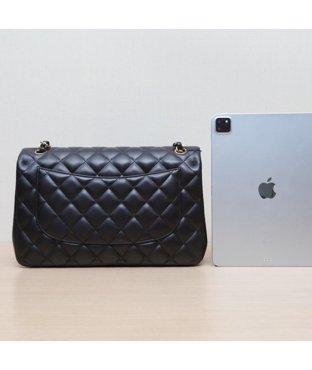 CHANEL Черная кожаная сумка через плечо, фото 6
