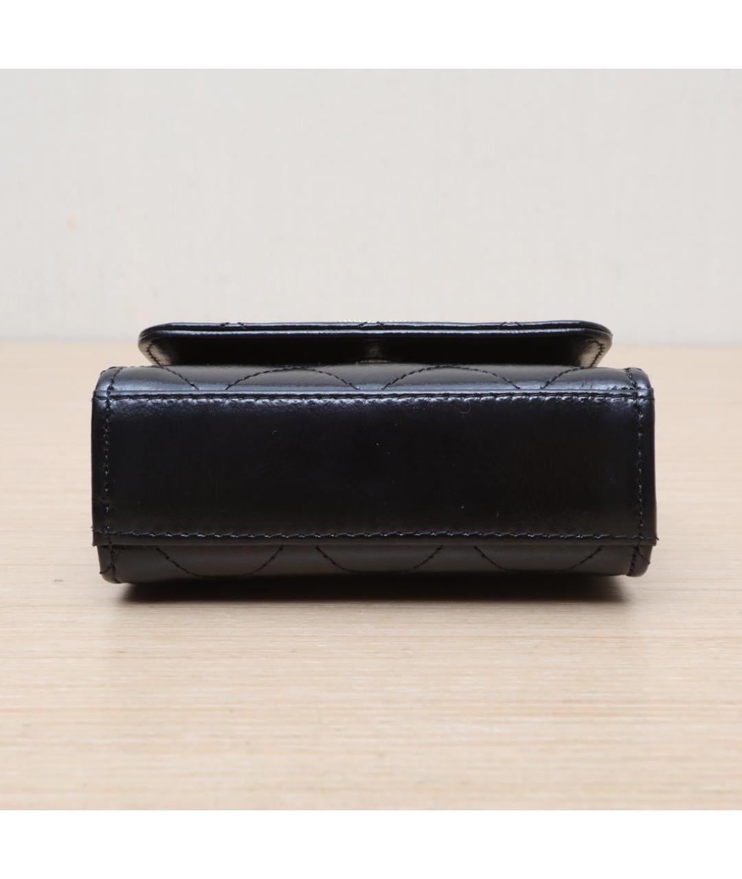 CHANEL Черная кожаная сумка через плечо, фото 8