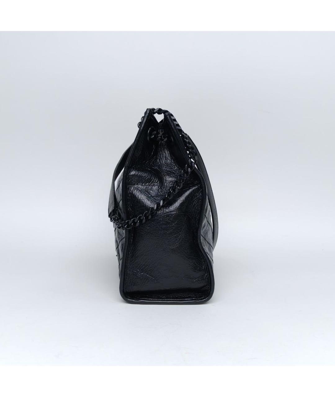 SAINT LAURENT Черная кожаная сумка через плечо, фото 4