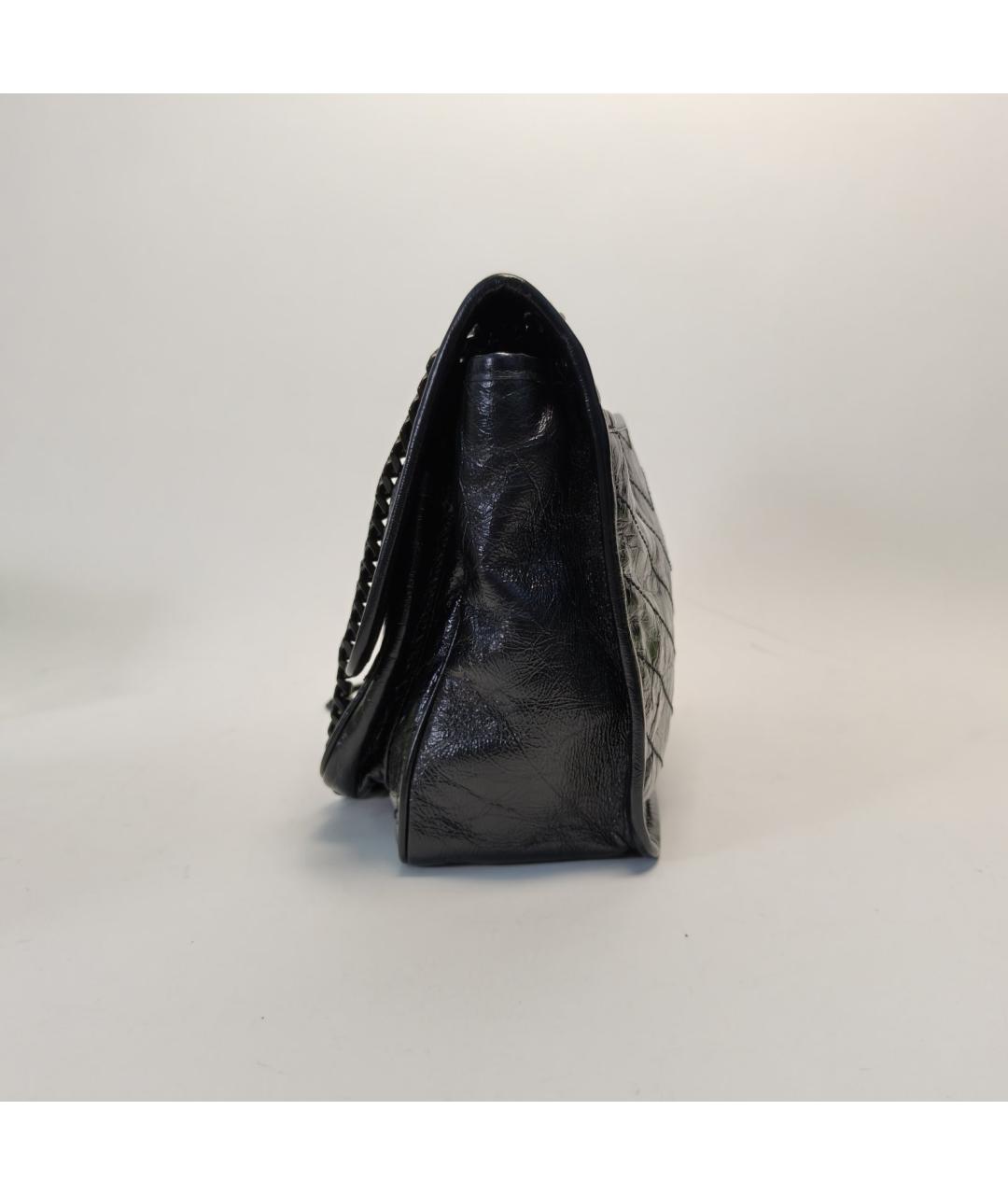 SAINT LAURENT Черная кожаная сумка через плечо, фото 5