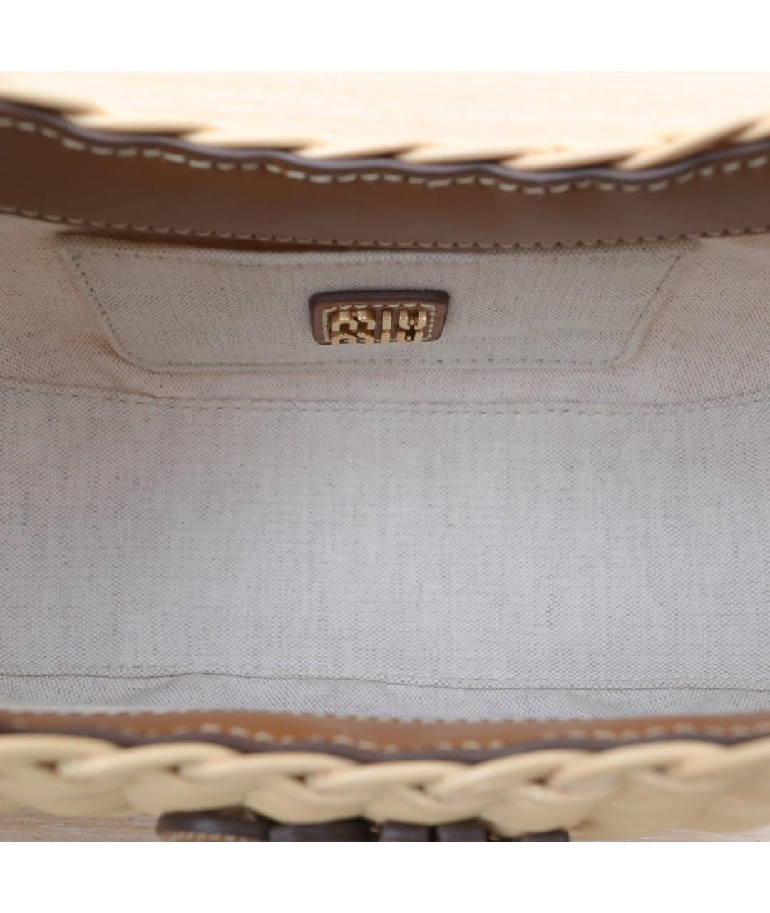 MIU MIU Бежевая сумка через плечо, фото 9
