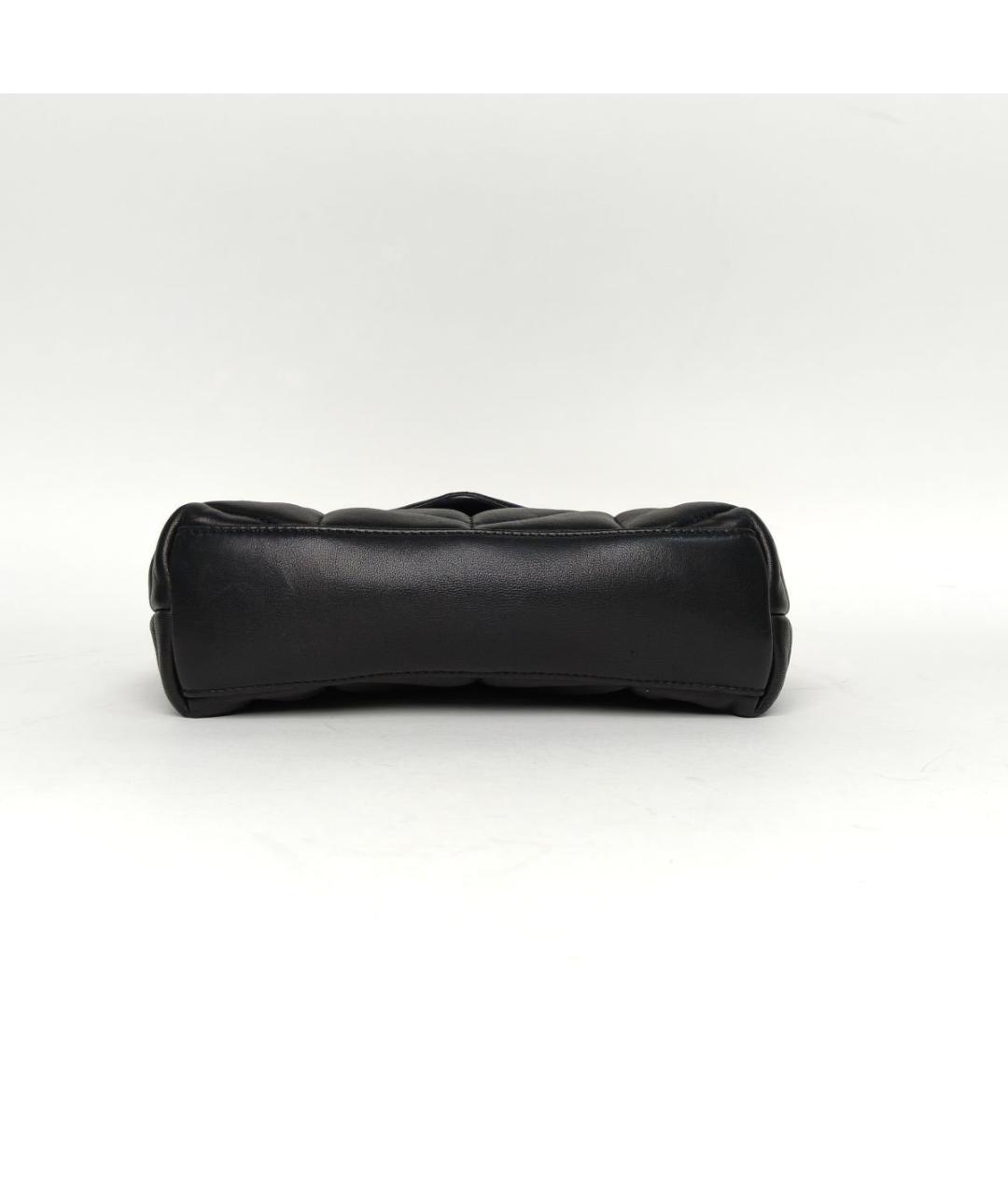 SAINT LAURENT Черная кожаная сумка через плечо, фото 6