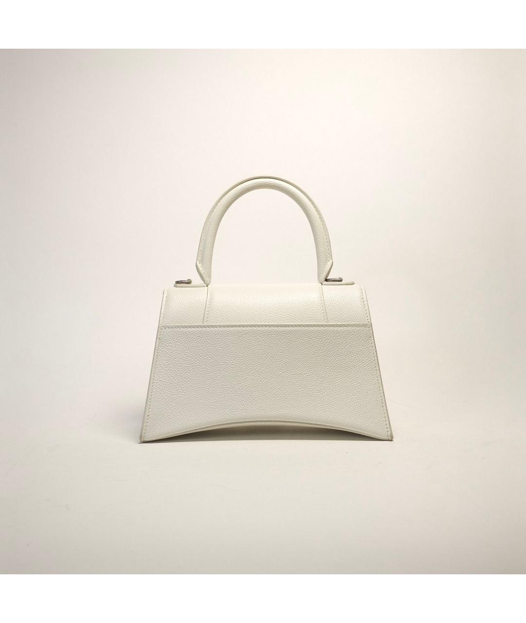 BALENCIAGA Белая кожаная сумка через плечо, фото 8