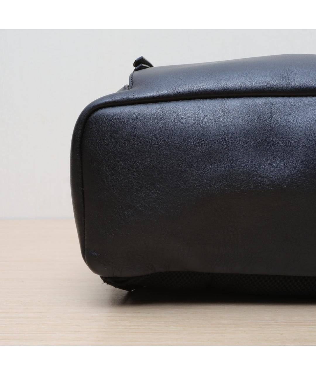 FENDI Черный кожаный рюкзак, фото 8