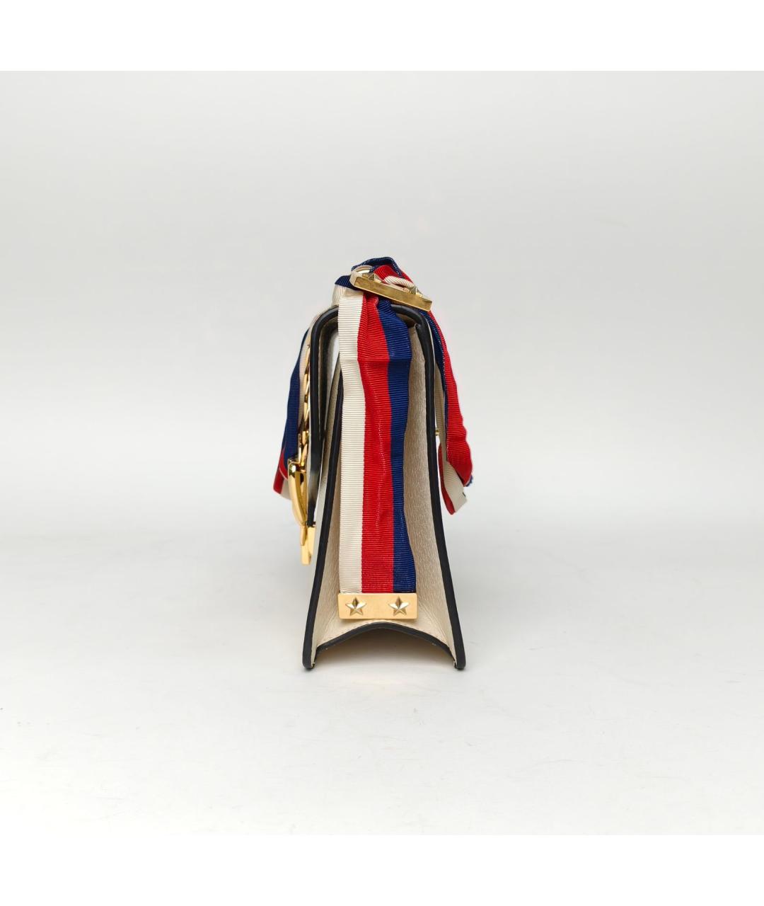 GUCCI Белая кожаная сумка через плечо, фото 3