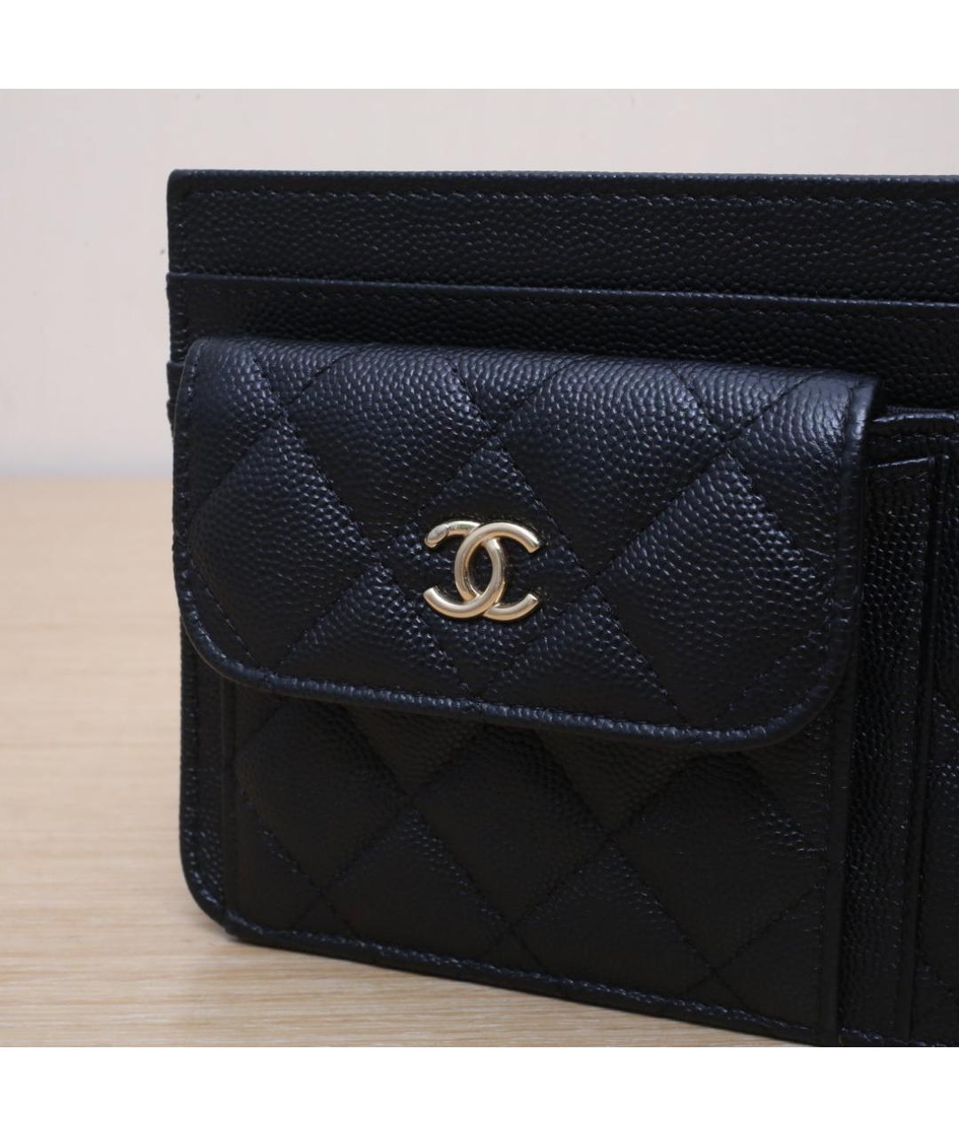 CHANEL Черная кожаная сумка через плечо, фото 8