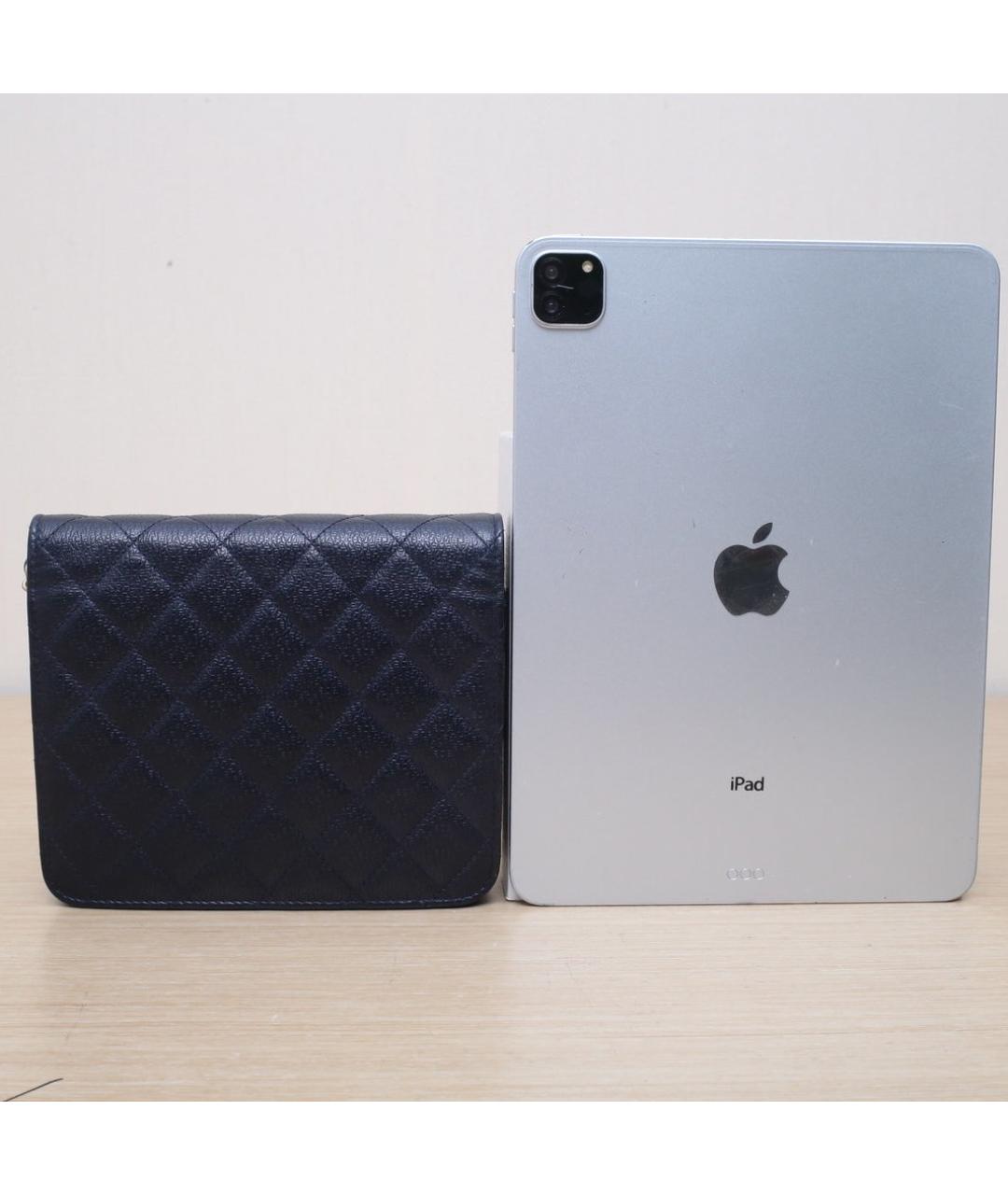 CHANEL Темно-синяя кожаная сумка через плечо, фото 7