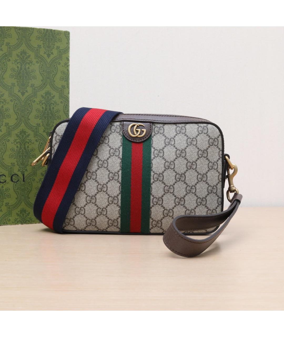 GUCCI Мульти тканевая сумка через плечо, фото 2