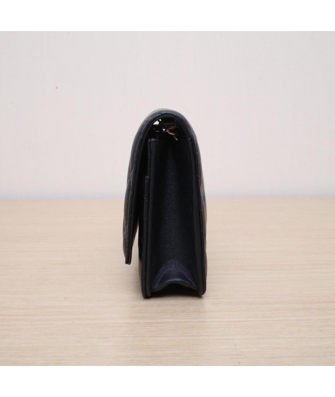 CHANEL Черная кожаная сумка через плечо, фото 5