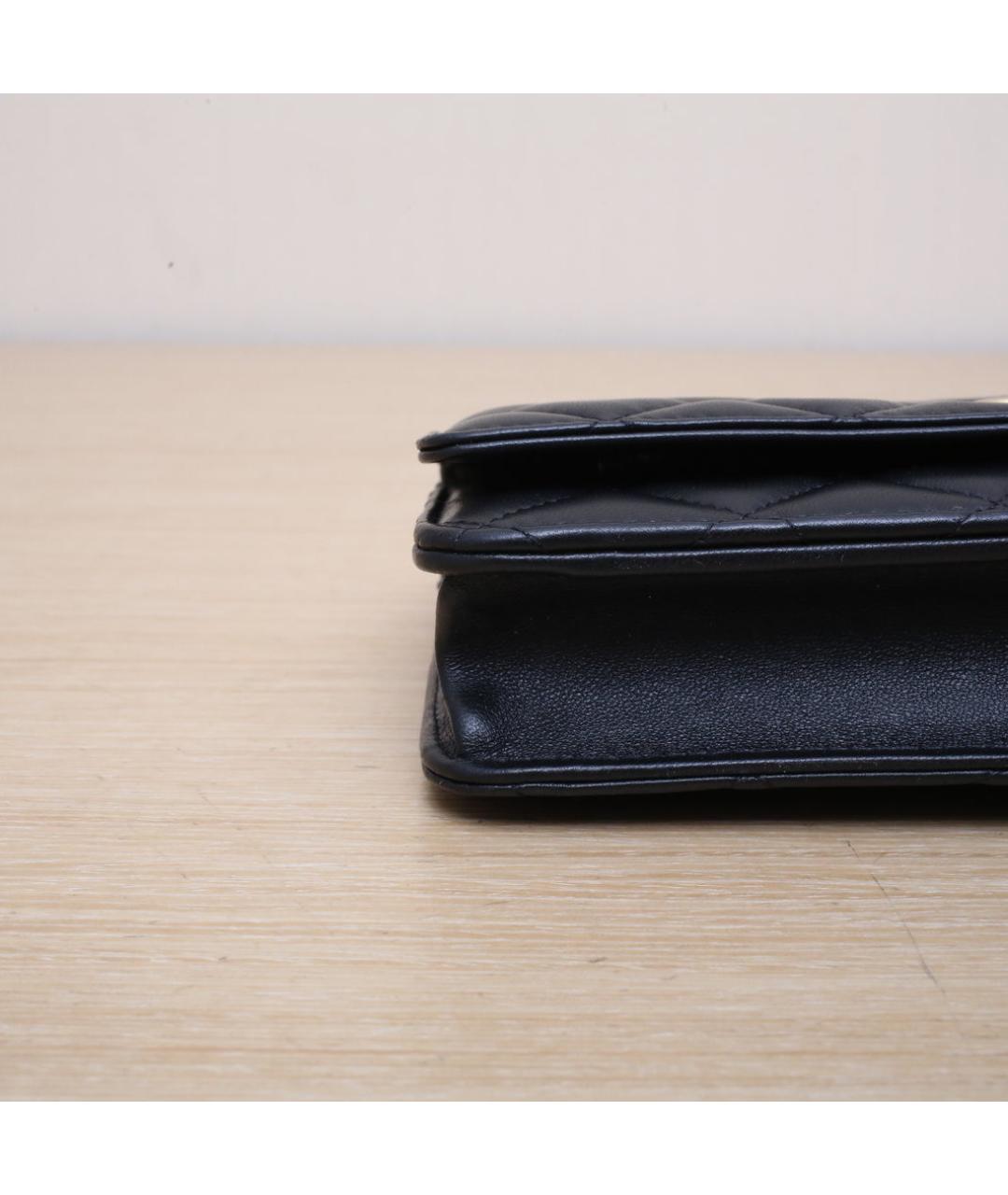 CHANEL Черная кожаная сумка через плечо, фото 9