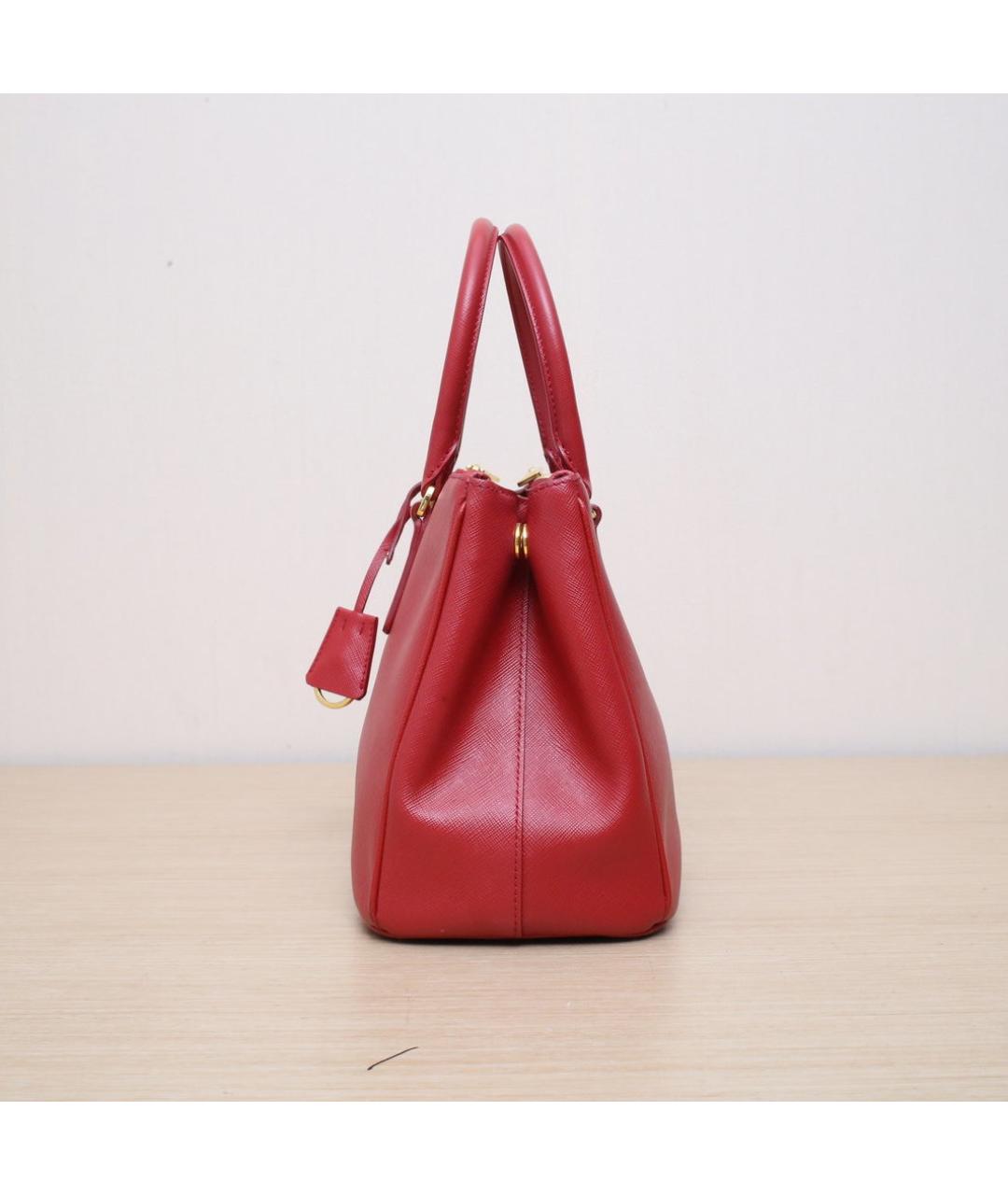PRADA Красная кожаная сумка через плечо, фото 5