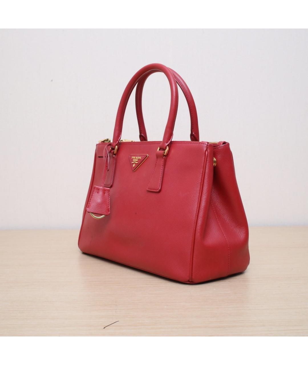PRADA Красная кожаная сумка через плечо, фото 4
