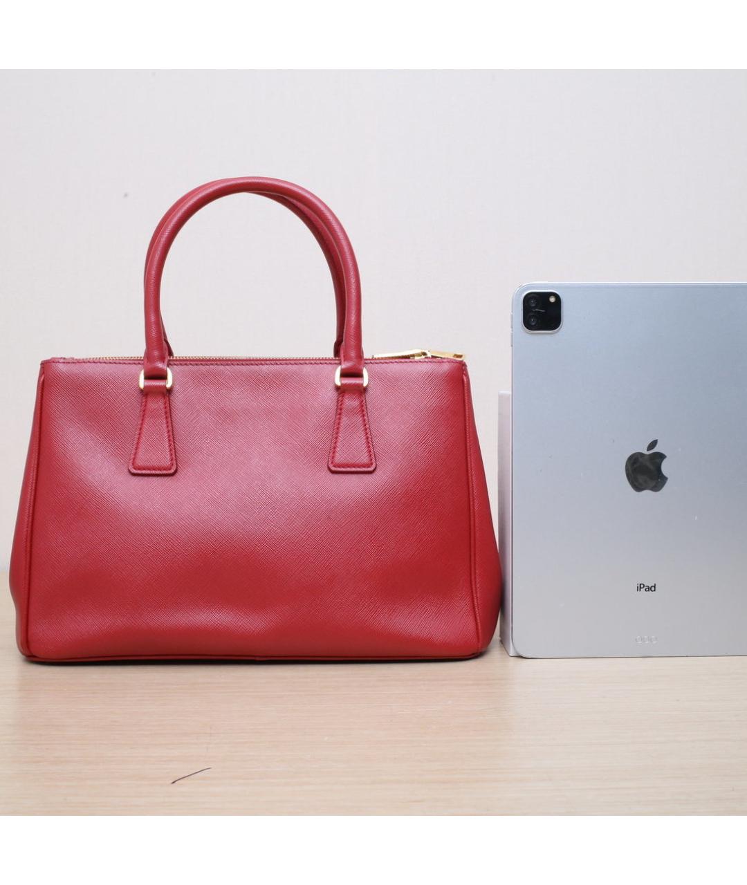 PRADA Красная кожаная сумка через плечо, фото 7