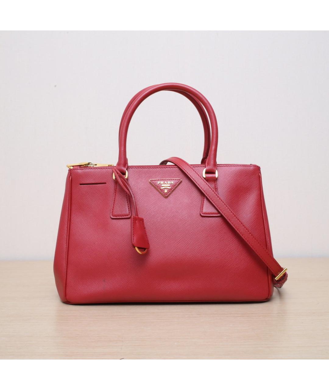 PRADA Красная кожаная сумка через плечо, фото 3