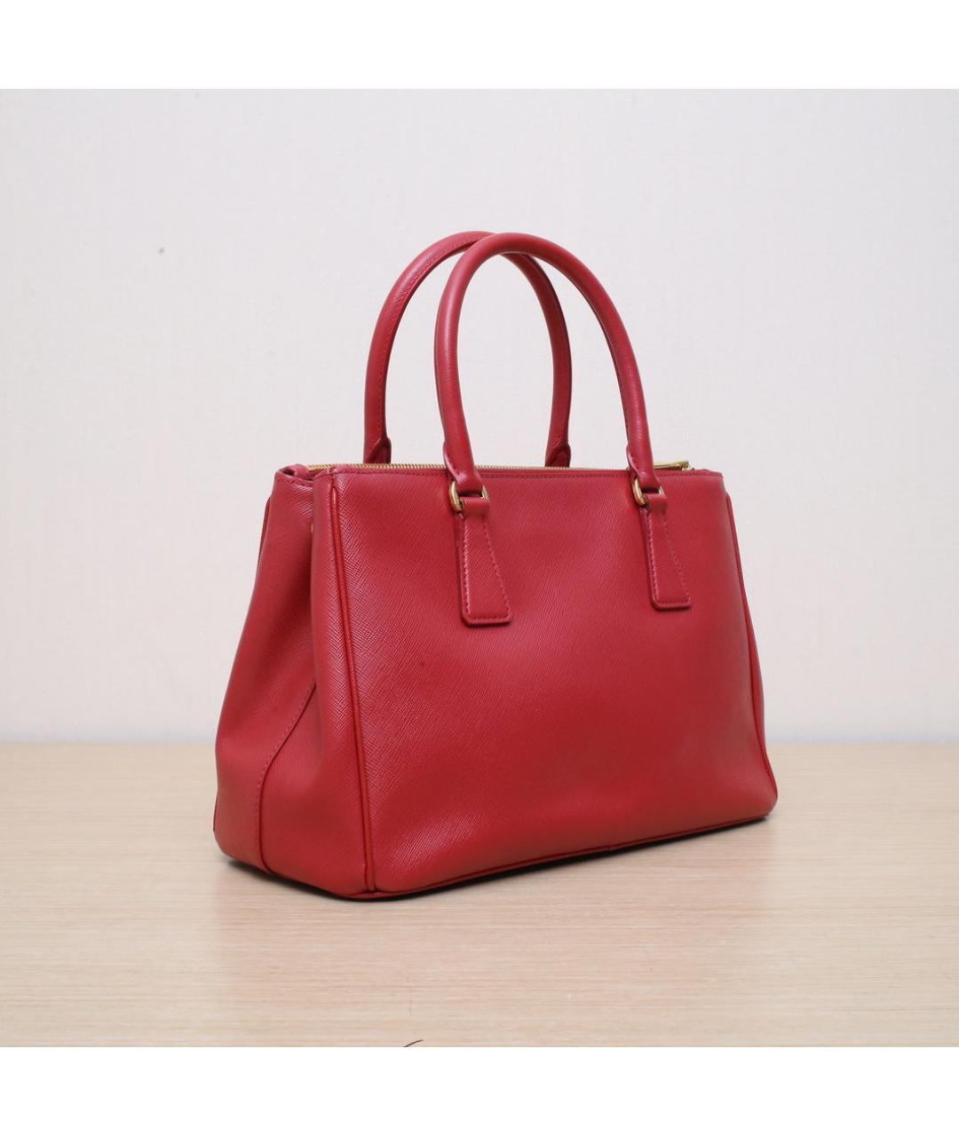 PRADA Красная кожаная сумка через плечо, фото 6