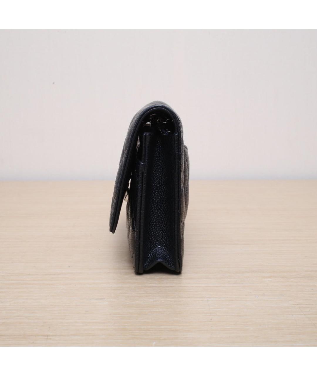 CHANEL Черная кожаная сумка через плечо, фото 5