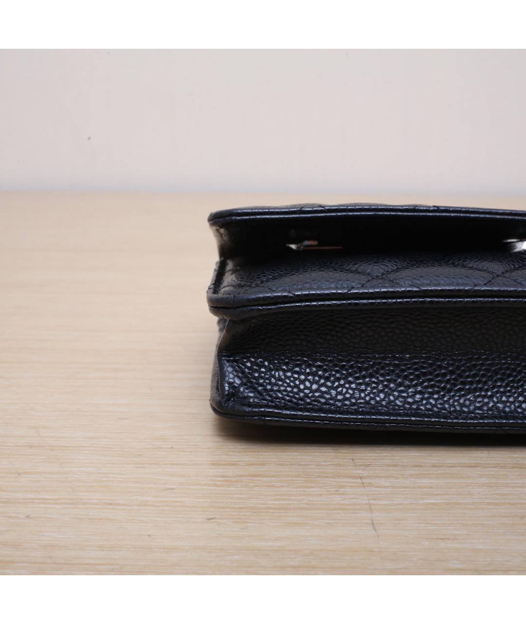 CHANEL Черная кожаная сумка через плечо, фото 9