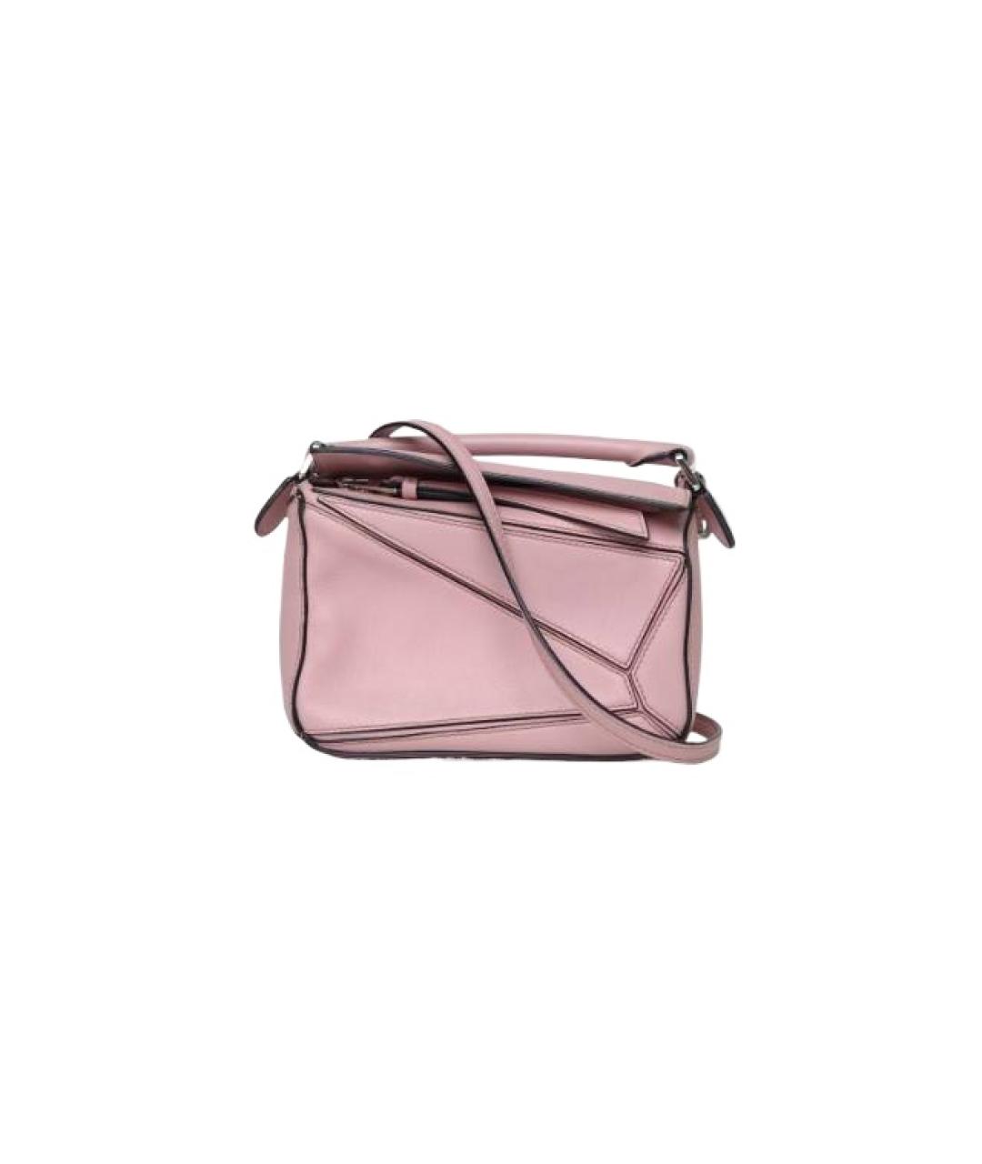 LOEWE Розовая кожаная сумка через плечо, фото 1