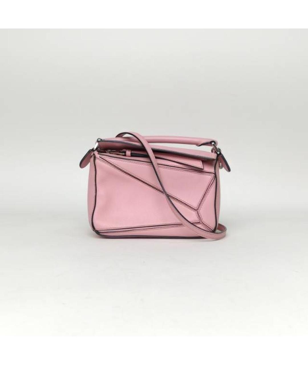 LOEWE Розовая кожаная сумка через плечо, фото 9