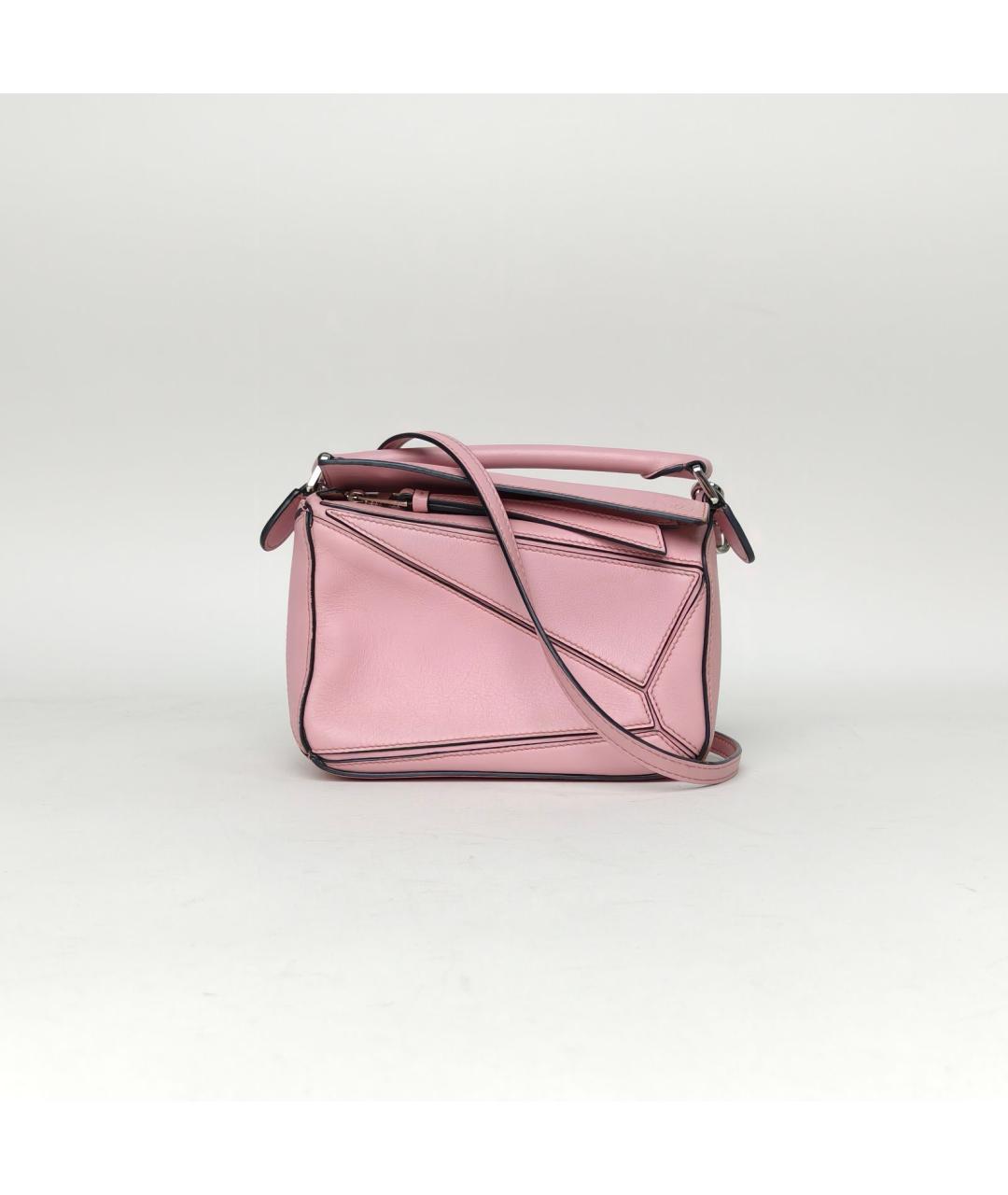 LOEWE Розовая кожаная сумка через плечо, фото 2