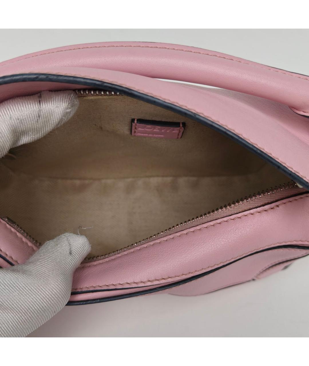 LOEWE Розовая кожаная сумка через плечо, фото 8