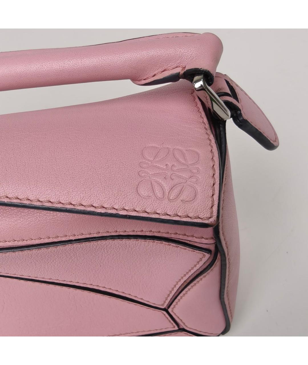 LOEWE Розовая кожаная сумка через плечо, фото 7