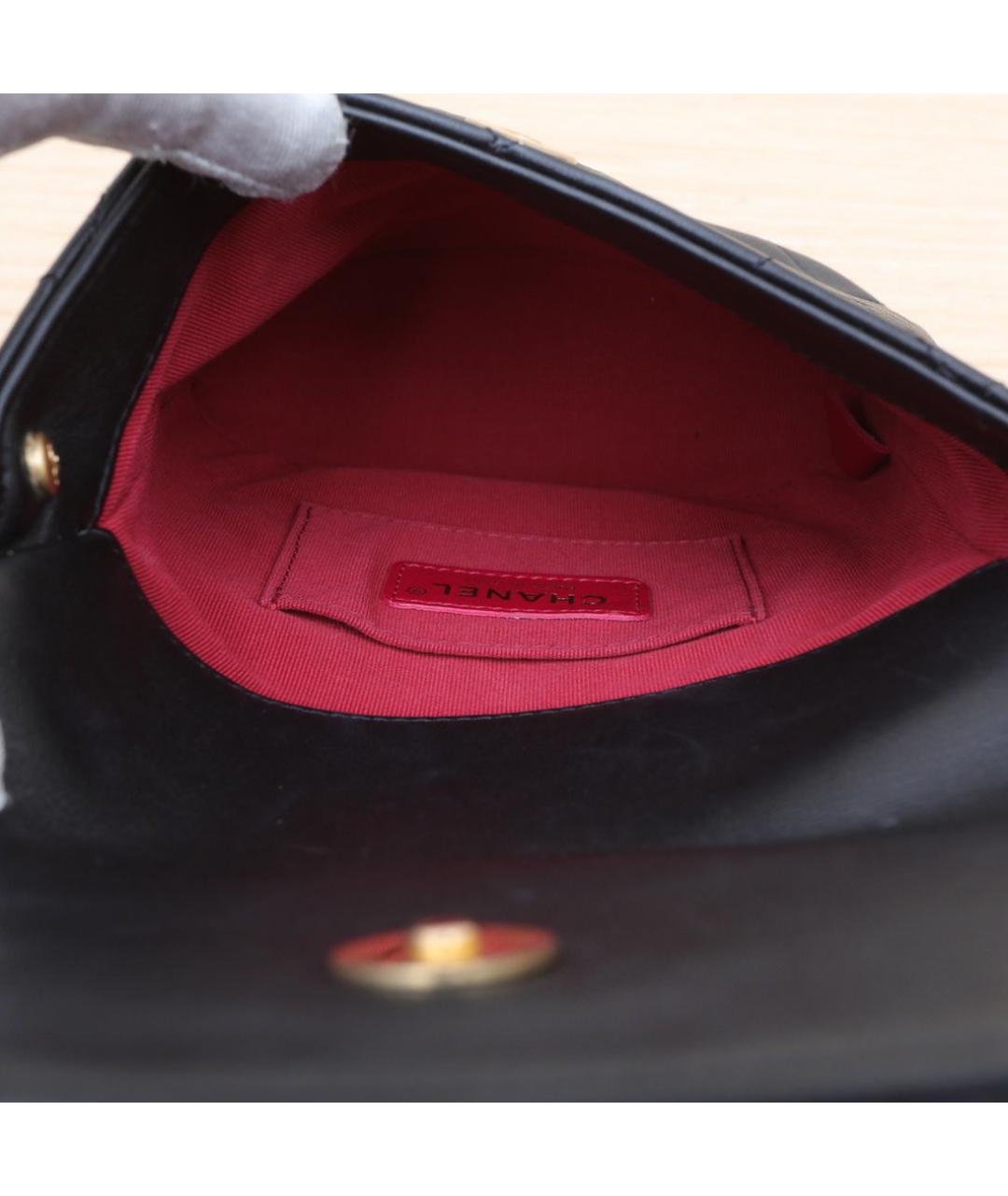 CHANEL Черная кожаная сумка через плечо, фото 9