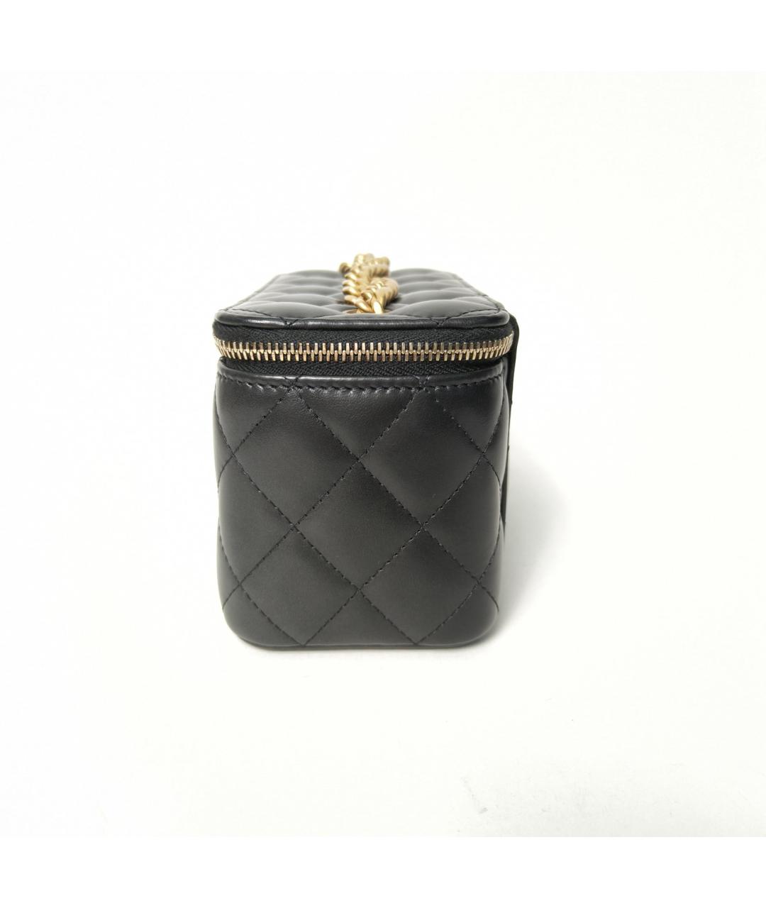 CHANEL Черная кожаная сумка через плечо, фото 5