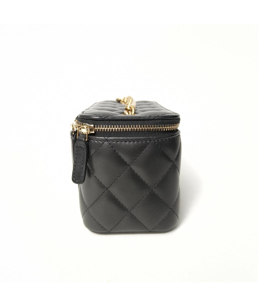 CHANEL Черная кожаная сумка через плечо, фото 3